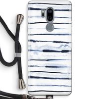 Ink Stripes: LG G7 Thinq Transparant Hoesje met koord
