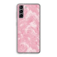 Abstract Painting Pink: Samsung Galaxy S21 Transparant Hoesje
