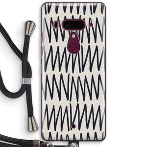Marrakech Zigzag: HTC U12+ Transparant Hoesje met koord