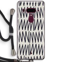 Marrakech Zigzag: HTC U12+ Transparant Hoesje met koord