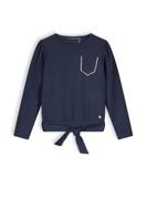 NoNo Meisjes shirt jerset soft rib - Kasy - Navy blauw