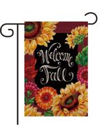 12 x 18 Double Sided Printed Sunflower Welcome Fall Garden Flag Yard Flag Holiday Outdoor Decor Flag