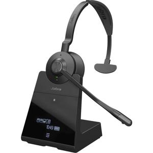 Jabra Engage 75 SE Mono On Ear headset Bluetooth, DECT, Kabel Mono Zwart Noise Cancelling Microfoon uitschakelbaar (mute), NFC