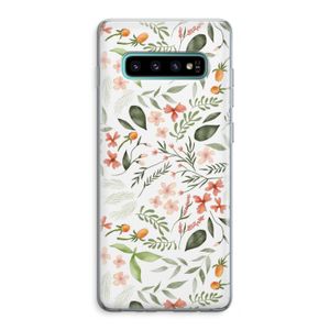 Sweet little flowers: Samsung Galaxy S10 Plus Transparant Hoesje