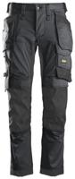 Snickers Workwear 6241 Stretch Werkbroek met holsterzakken grijs/zwart - maat 48