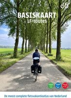 Fietsgids Basiskaart netwerk LF-routes gids + map van 22 kaarten 2022-2023 | Landelijk Fietsplatform