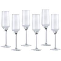 Luxury houseware Champagneglazen - 48x - glas - 220 ml - Bruiloft/Feest