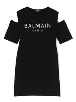 Balmain Kids robe à épaules dénudées - Noir