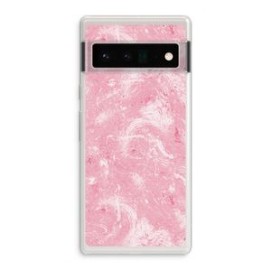 Abstract Painting Pink: Google Pixel 6 Pro Transparant Hoesje