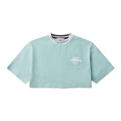 Off The Pitch x Broederliefde Crop T-Shirt Dames Mint - Maat XS - Kleur: Groen | Soccerfanshop