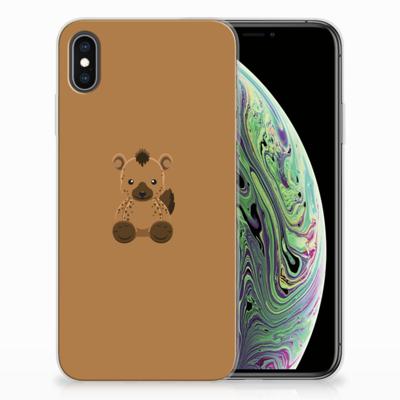 Apple iPhone Xs Max Telefoonhoesje met Naam Baby Hyena Apple iPhone Xs Max Telefoonhoesje met Naam Baby Hyena