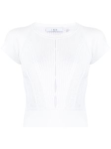 IRO t-shirt à découpes - Blanc