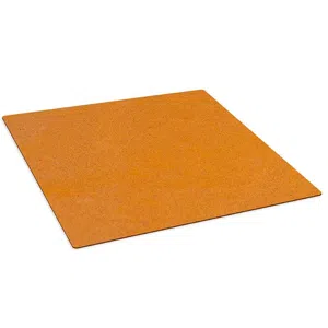 Vloerplaat voor tuinhaarden
- 
- Kleur: Corten (Roest)  
- Afmeting:  x 0,3 cm x