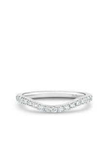 DE BEERS anneau d'éternité DB Classic en platine pavé de diamants - Blanc