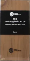 Grill Fanatics barbecue rookplanken 40 cm 2 stuks