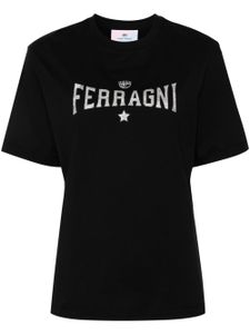 Chiara Ferragni t-shirt en coton à motif Eyelike - Noir