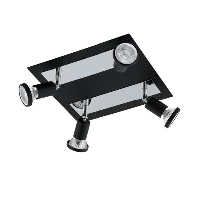 Eglo Led plafondspotSarria 4-lichts zwart - 94966