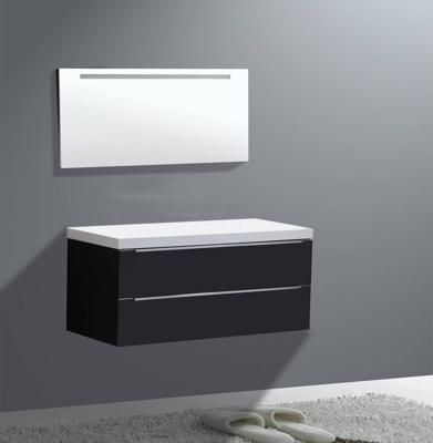 Badmeubel Senza Flat kunstmarmer top 120 Antraciet Badmeubel Senza Flat kunstmarmer top 120 Antraciet