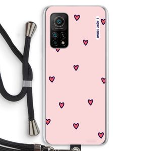 Hartjes: Xiaomi Mi 10T 5G Transparant Hoesje met koord
