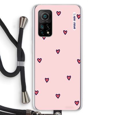 Hartjes: Xiaomi Mi 10T 5G Transparant Hoesje met koord