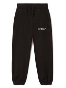 Off-White Kids pantalon de jogging à logo imprimé Bookish - Noir