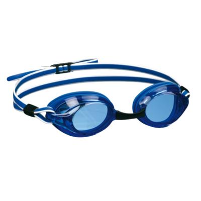 Blauw witte zwembril voor volwassenen