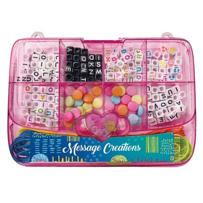 Clementoni crazy chic sieraden maken kralenset in opbergbox roze