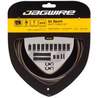 JAGWIRE 2x sport shift kit - carbon silver