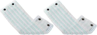 Leifheit Clean Twist XL/Combi Clean XL Vloerwisser Vervangingsdoek met Drukknoppen Micro Duo 42 cm Set van 2