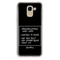 Mijn Motto's: Samsung Galaxy J6 (2018) Transparant Hoesje