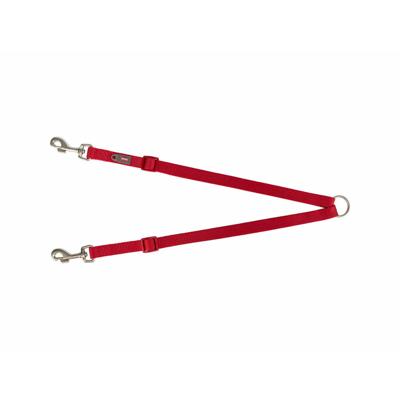 Koppeling voor 2-hondenriem Trixie Premium Rood