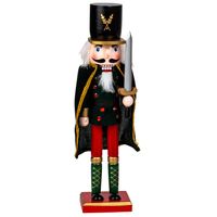IKO - notenkraker soldaat beeld - gekleurd - 38 cm - hout - Kerstbeeldjes - thumbnail