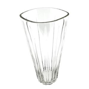 Bloemenvaas van helder glas afmeting 15 x 13 x 28 cm.