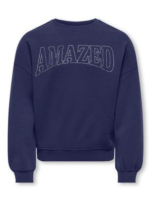 Kids ONLY winter sweater meisjes - blauw - KogKiki - oversize fit