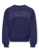 Kids ONLY winter sweater meisjes - blauw - KogKiki - oversize fit