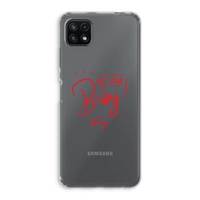 Not Your Baby: Samsung Galaxy A22 5G Transparant Hoesje