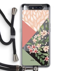 Sweet heaven geometrics: Samsung Galaxy A80 Transparant Hoesje met koord
