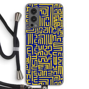 Majorelle Blue Print: OnePlus Nord 2 5G Transparant Hoesje met koord