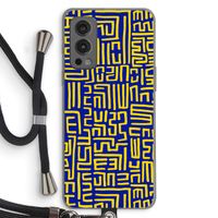 Majorelle Blue Print: OnePlus Nord 2 5G Transparant Hoesje met koord
