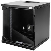 Digitus DN-10-SET-1-B 10inch-patchkast 6 HE Zwart (RAL 9005), Zwart