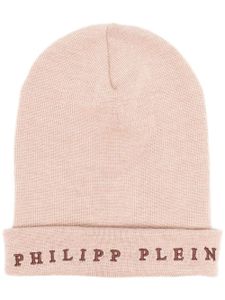 Philipp Plein bonnet à logo brodé - Tons neutres