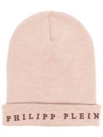 Philipp Plein bonnet à logo brodé - Tons neutres - thumbnail