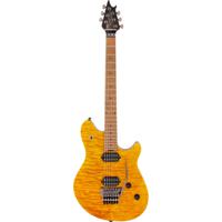 EVH Wolfgang Standard QM Baked Maple Trans Amber elektrische gitaar - thumbnail