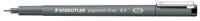 Staedtler pigment liner fineliner, ronde punt, schrijfbreedte 0,3 mm, zwart Staedtler pigment liner fineliner, ronde punt, schrijfbreedte 0,3 mm, zwart