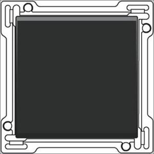 Niko wip mat zwart voor enkelpolige en wisselschakelaar black matt 161-61105