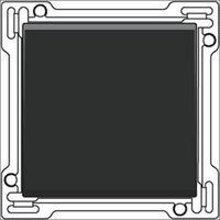 Niko wip mat zwart voor enkelpolige en wisselschakelaar black matt 161-61105