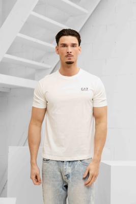 EA7 Emporio Armani 8NPT25 T-Shirt Heren Gebroken Wit - Maat XL - Kleur: Gebroken Wit | Soccerfanshop
