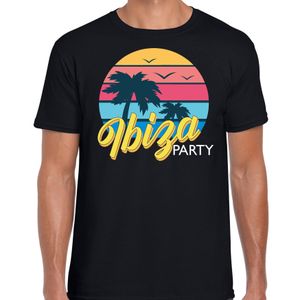 Ibiza zomer t-shirt / shirt Ibiza party zwart voor heren