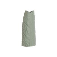 Vaas Home ESPRIT Groen Keramiek Tropisch Blad van een plant 21 x 10 x 50 cm
