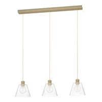 Eglo Eettafel hanglamp Copley goud met glas 43634